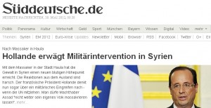 Hollande und Syrien Hollande und Syrien