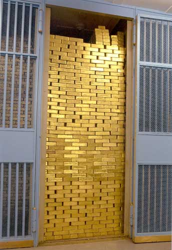 Goldbarren - Bildquelle: Wikipedia / Federal Reserve Bank of New York