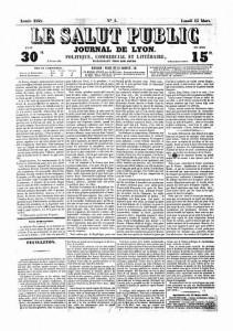 Le Salut Public vom 13. März 1848