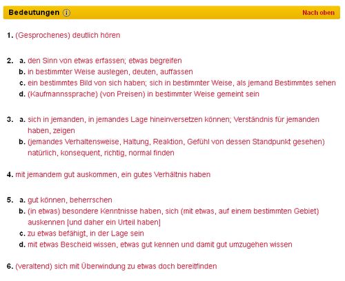 Duden - Verstehen - Bildquelle: Screenshot-Ausschnitt www.duden.de