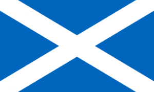 Flagge Schottland - Bildquelle: Wikipedia