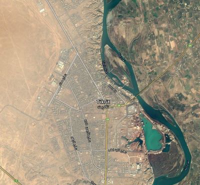 Tikrit - Google Maps - Bildquelle: Screenshot-Ausschnitt Google Maps