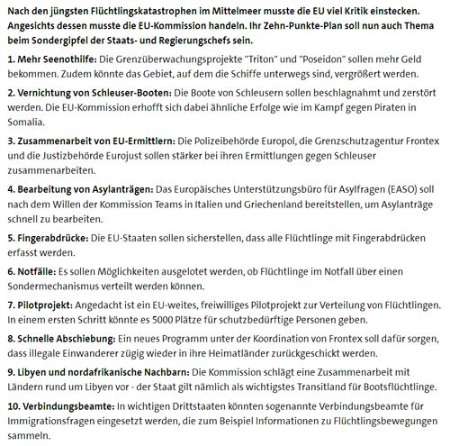 EU-Maßnahmen - Bildquelle: Screenshot-Ausschnitt www.tagesschau.de - Keine Nennung der Ursachen und entsprechender Maßnahmen vor Ort!