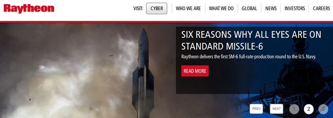 Raytheon - Bildquelle: Screenshot-Ausschnitt www.raytheon.com