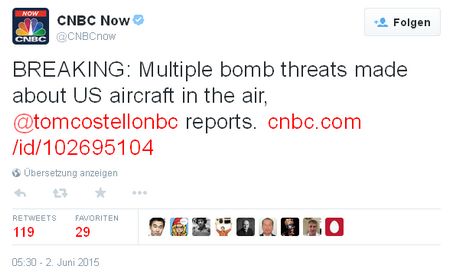 CNBC Now Twitter - Bildquelle: Screenshot-Ausschnitt Twitter