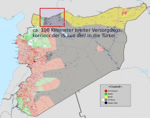 Syrien Karte - Bildquelle: Wikipedia / www.konjunktion.info