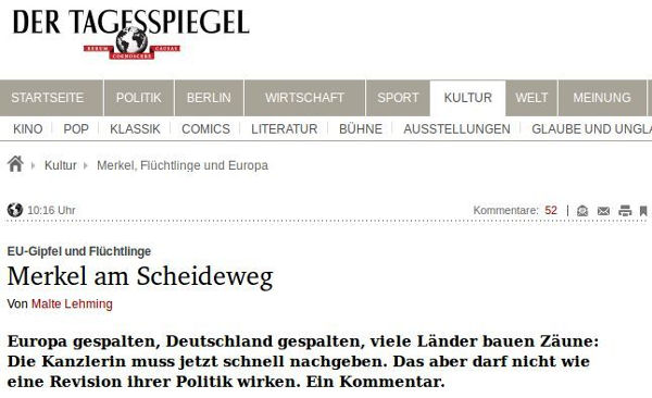 Tagesspiegel - Bildquelle: Screenshot-Ausschnitt www.tagesspiegel.de