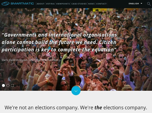 Smartmatic - Bildquelle: Screenshot-Ausschnitt www.smartmatic.com