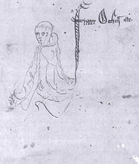 William of Ockham - Logica - Bildquelle: Wikipedia / from a manuscipt of Ockham's Summa Logicae, MS Gonville and Caius College, Cambridge, 464/571, fol. 69r, 1341