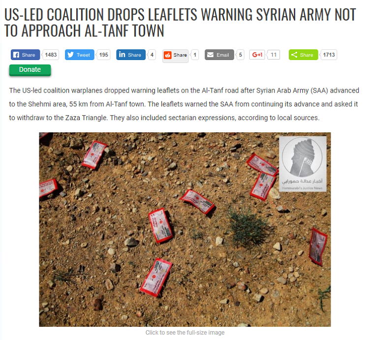 Flugblätter Southfront - Bildquelle: Screenshot-Ausschnitt southfront.org