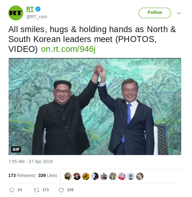 Korea - Bildquelle: Screenshot-Ausschnitt Twitter