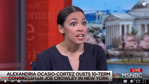 Alexandria Ocasio-Cortez - Bildquelle: Screenshot-Ausschnitt Youtube-Video MSNBC