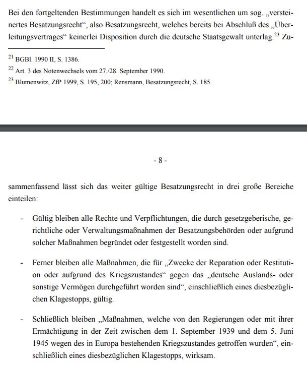 Besatzungsrecht - Bildquelle: Screenshot -Ausschnitt PDF des WD