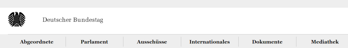 Bundestag - Bildquelle: Screenshot-Ausschnitt www.bundestag.de