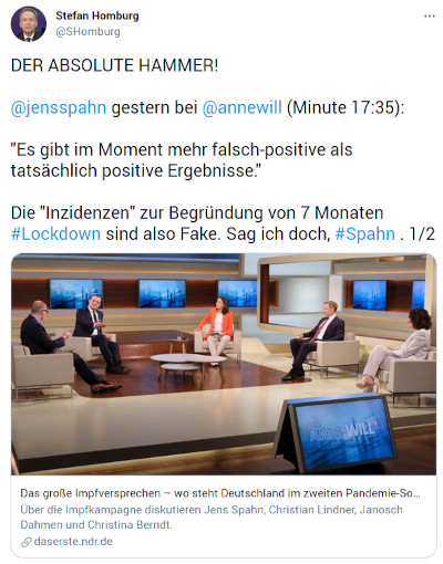 Twitter - Stefan Homburg - Bildquelle: Screenshot-Ausschnitt Twitter