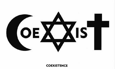 Coexist von Piotr Mlodozeniec - Bildquelle: Wikipedia; Public Domain